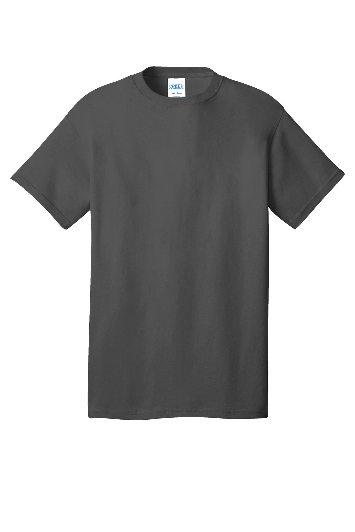 Port & Co Core Cotton Tee - Coal Grey