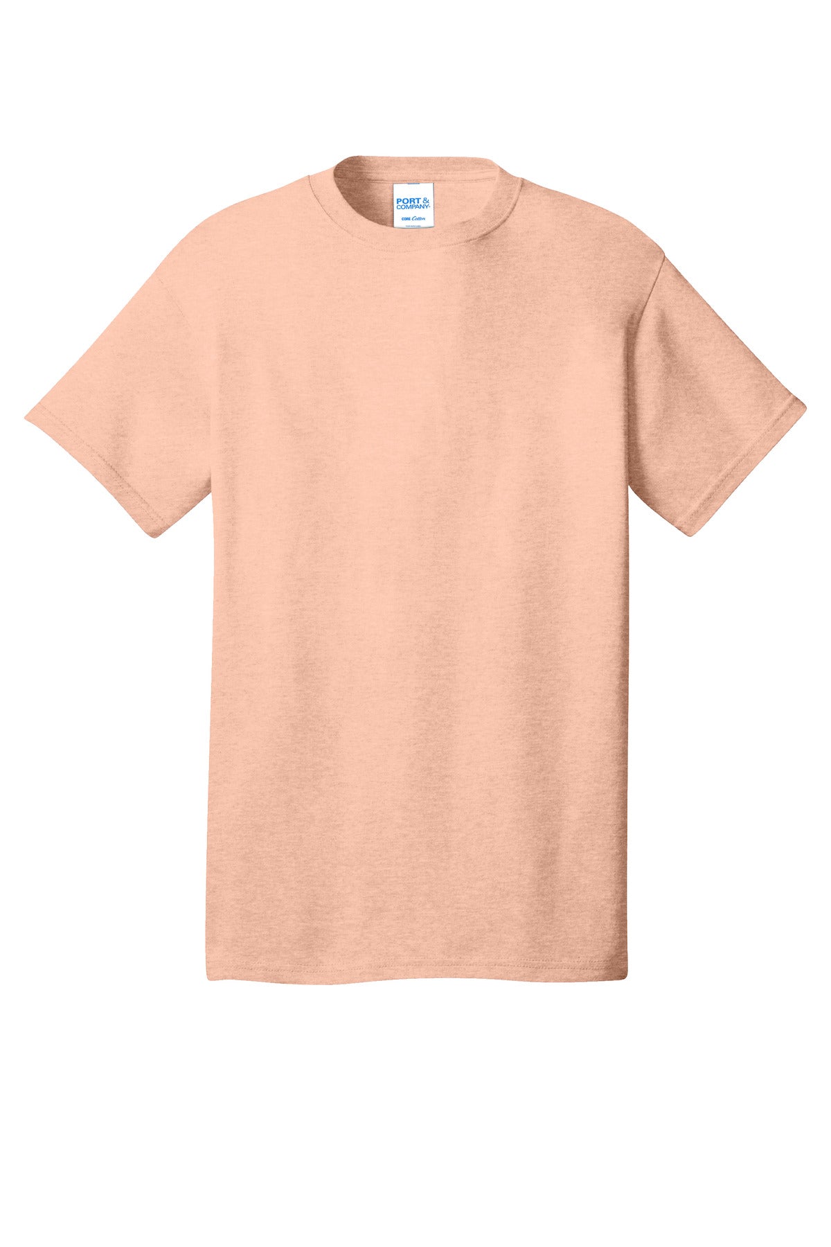 Port & Co Core Cotton Tee - Heathered Dusty Peach