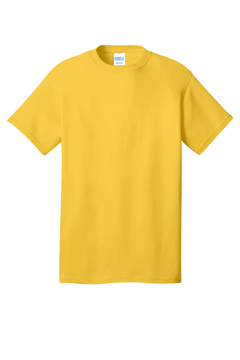 Port & Co Core Cotton Tee - Lemon Yellow