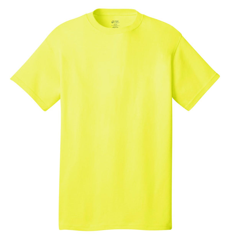 Port & Co Core Cotton Tee - Neon Yellow