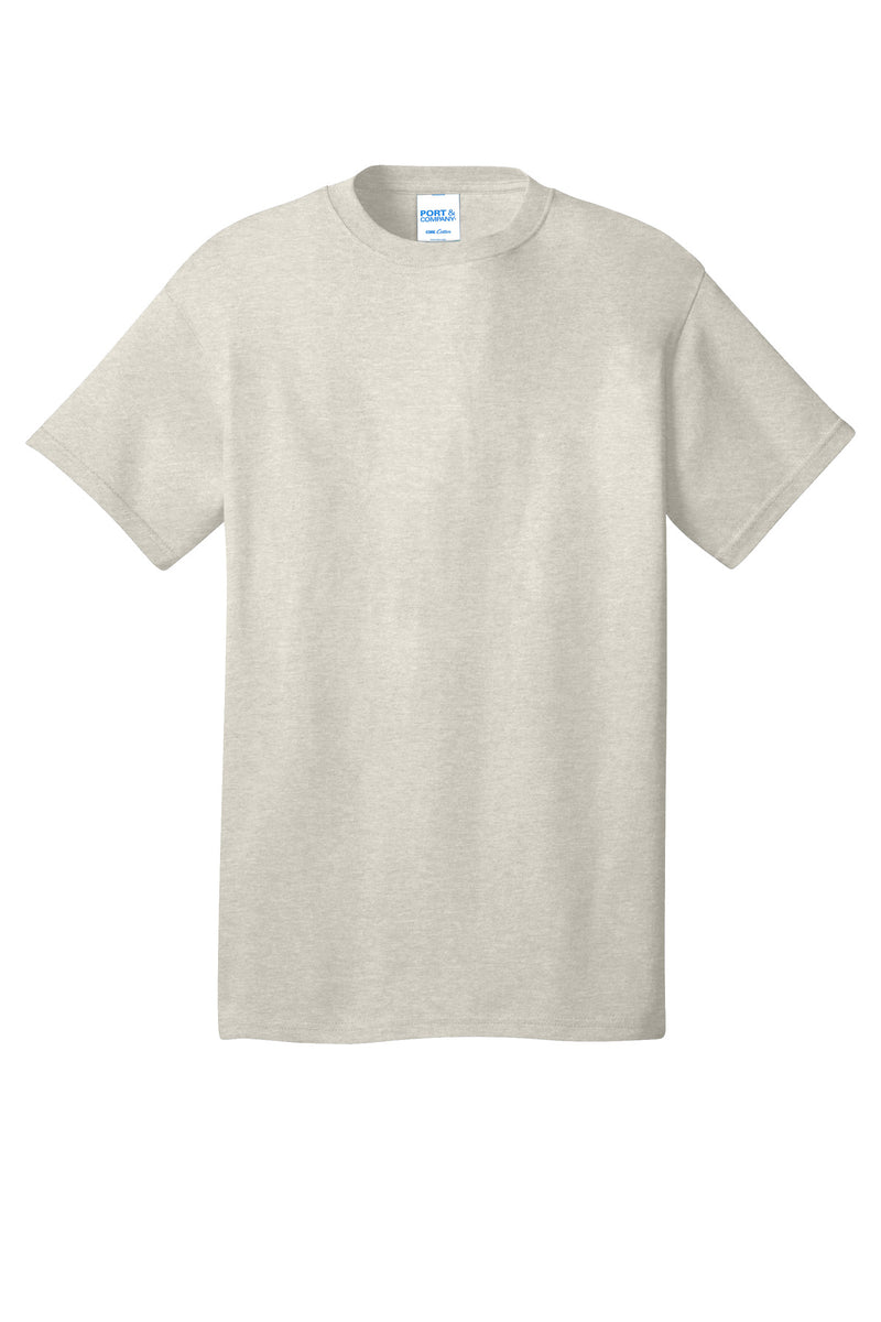 Port & Co Core Cotton Tee - Oatmeal Heather