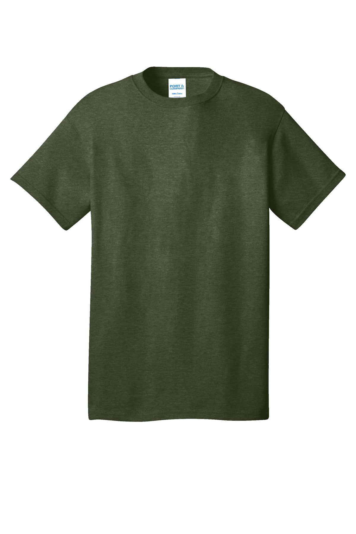 Port & Co Core Cotton Tee - Olive Drab Green Heather