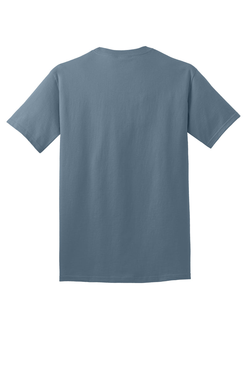 Port & Co Core Cotton Tee - Stonewashed Blue