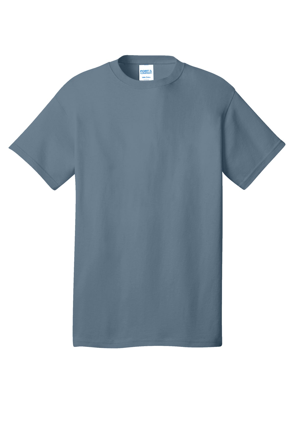 Port & Co Core Cotton Tee - Stonewashed Blue