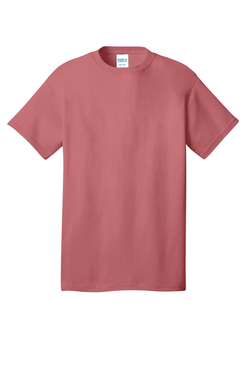 Port & Co Core Cotton Tee - Zinnia