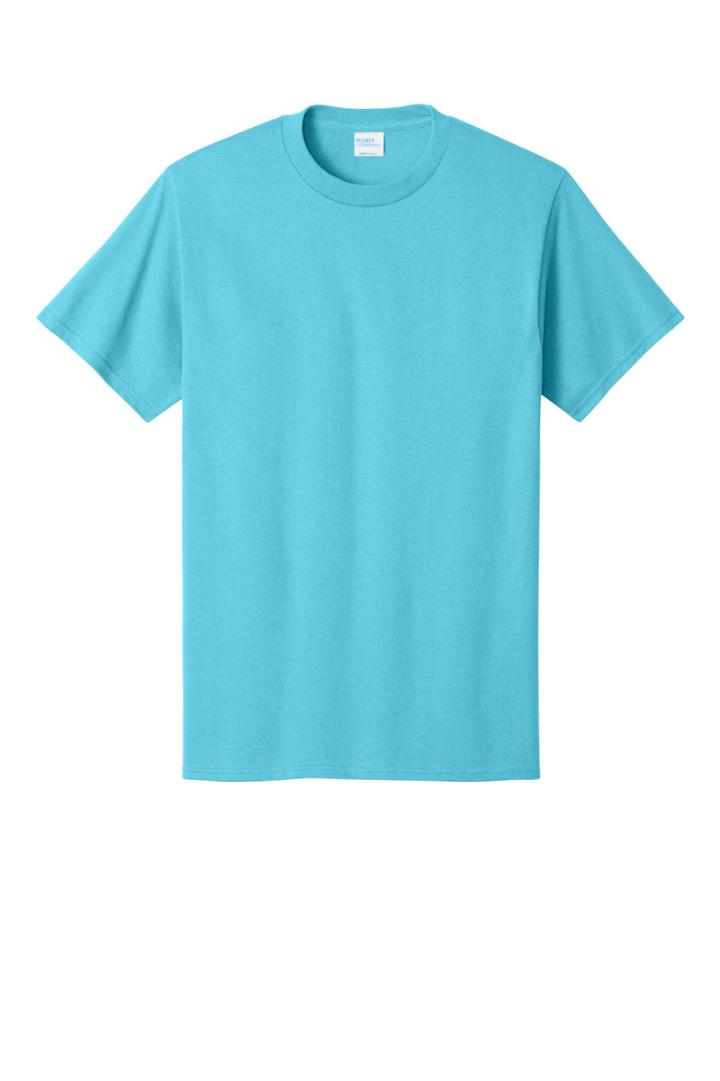 Port & Co Core Cotton Tee - Aquatic Blue