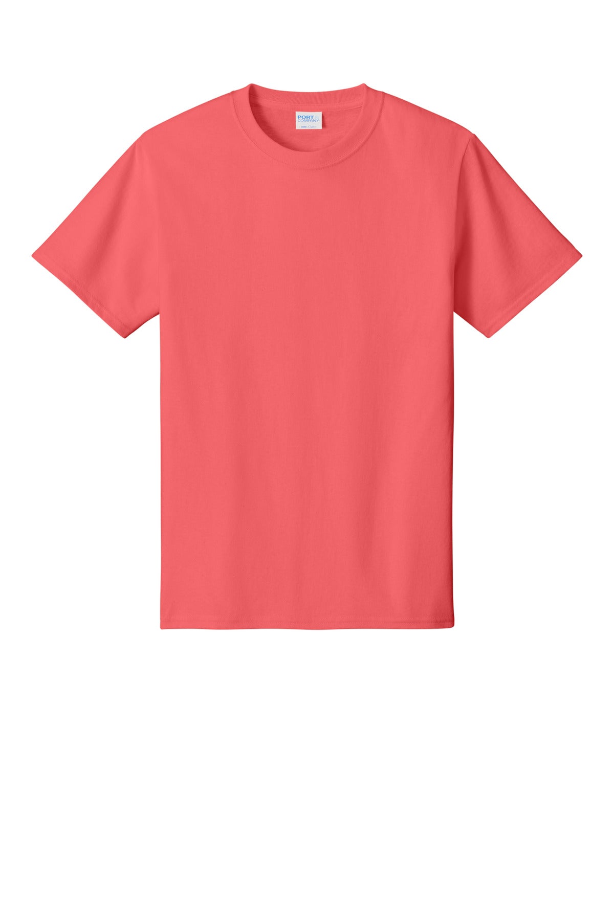 Port & Co Core Cotton Tee - Coral