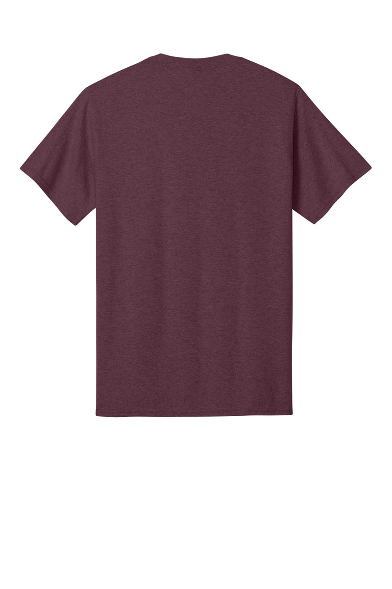 Port & Co Core Cotton Tee - Heather Athletic Maroon