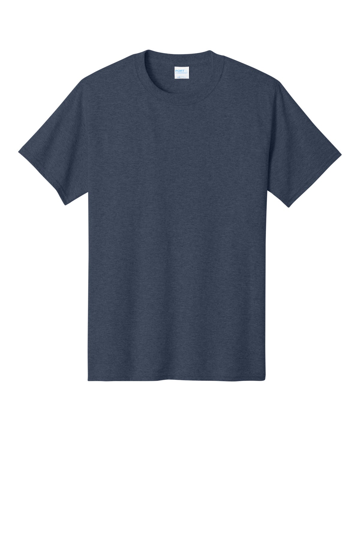 Port & Co Core Cotton Tee - Heather Navy