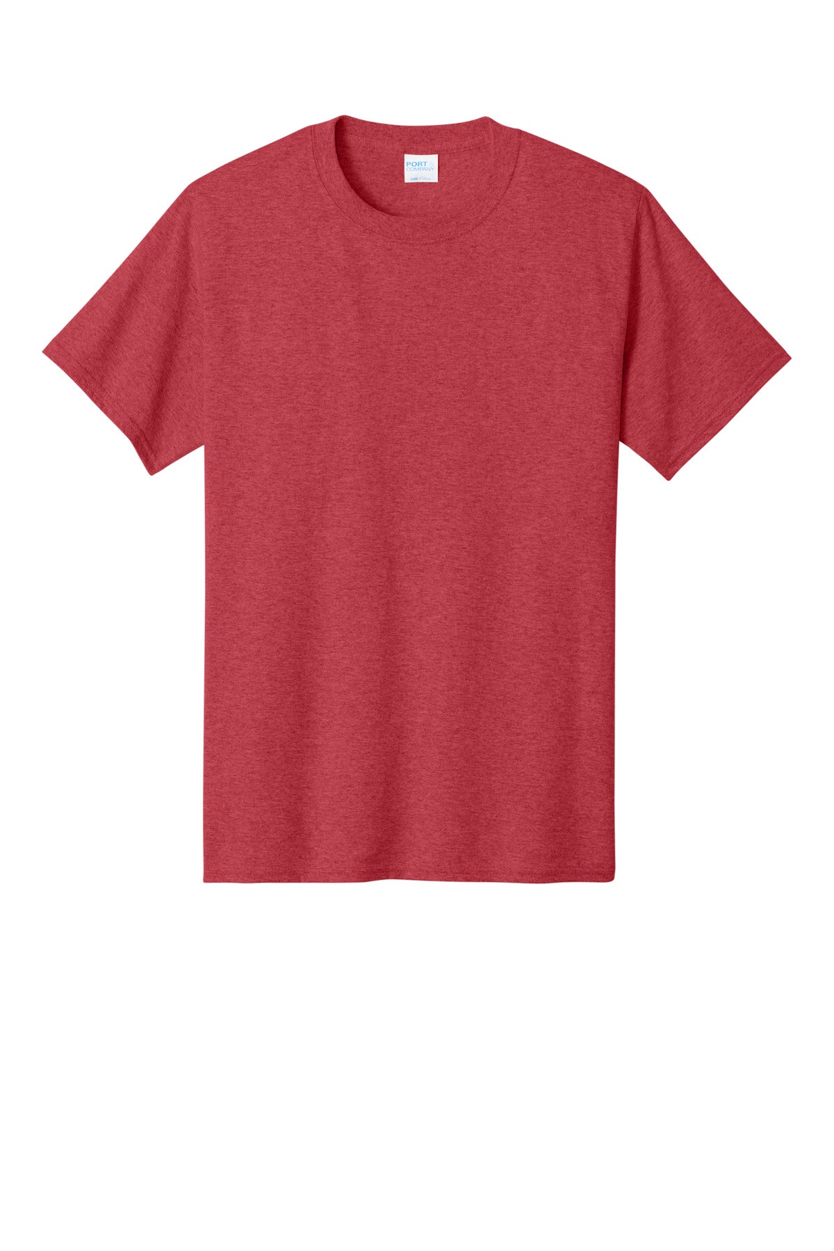 Port & Co Core Cotton Tee - Heather Red