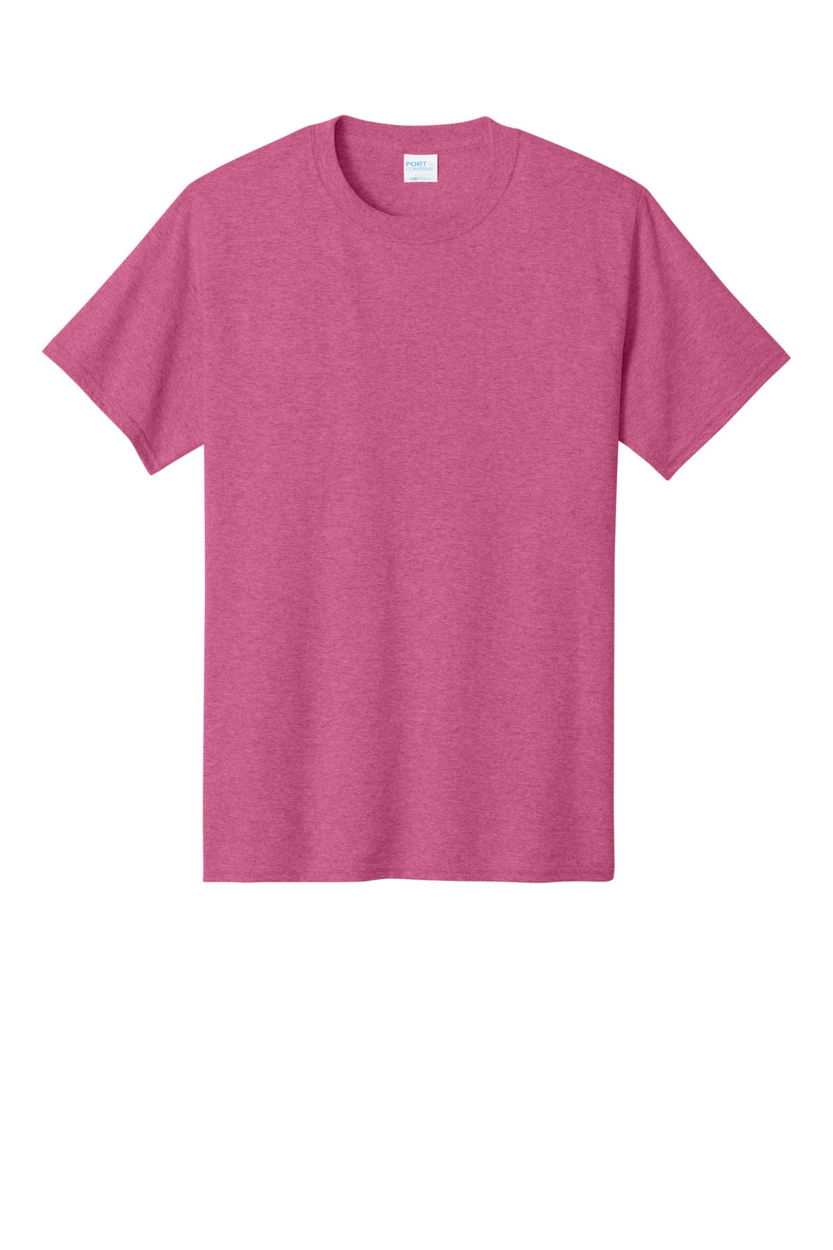 Port & Co Core Cotton Tee - Heather Sangria