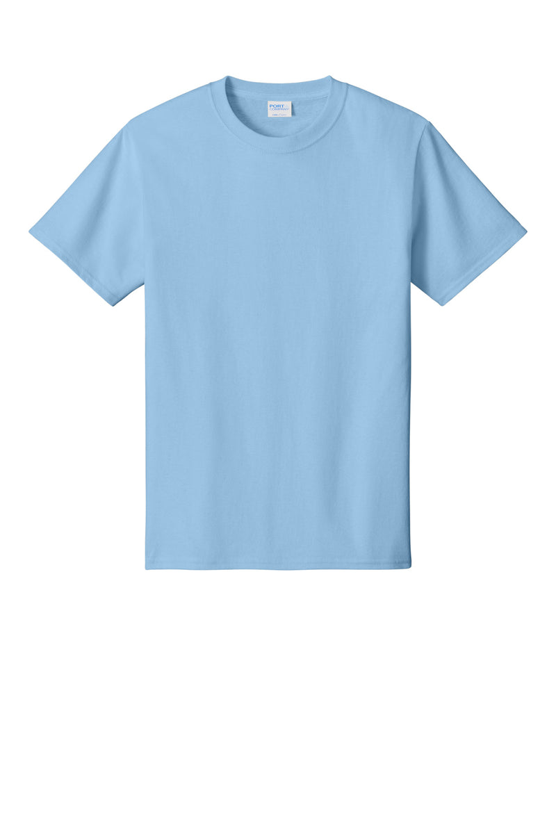 Port & Co Core Cotton Tee - Light Blue