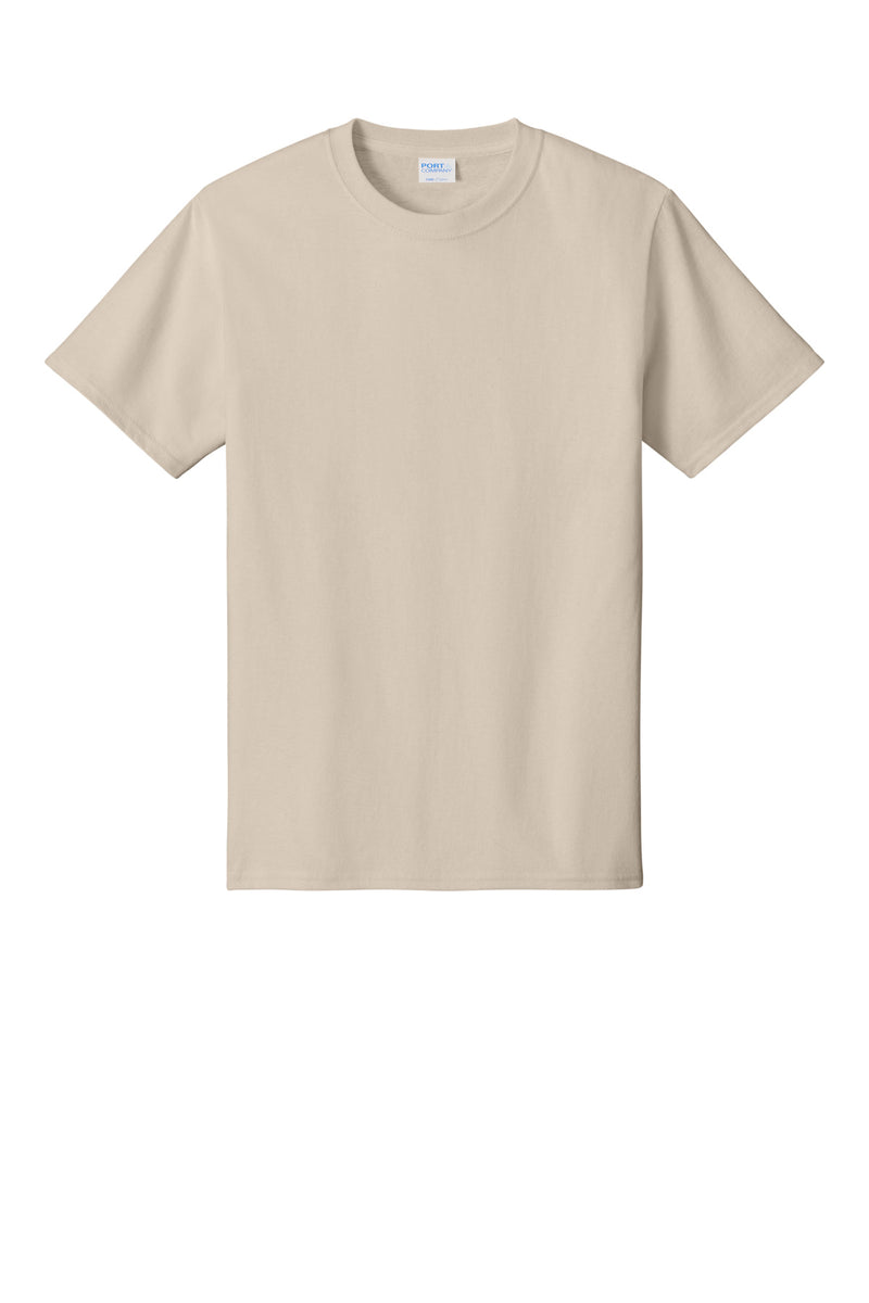 Port & Co Core Cotton Tee - Light Sand