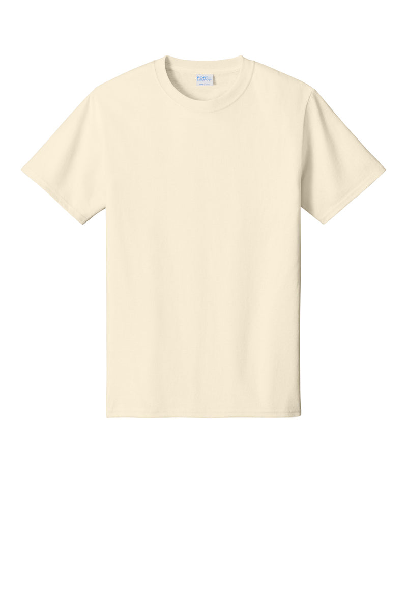 Port & Co Core Cotton Tee - Natural