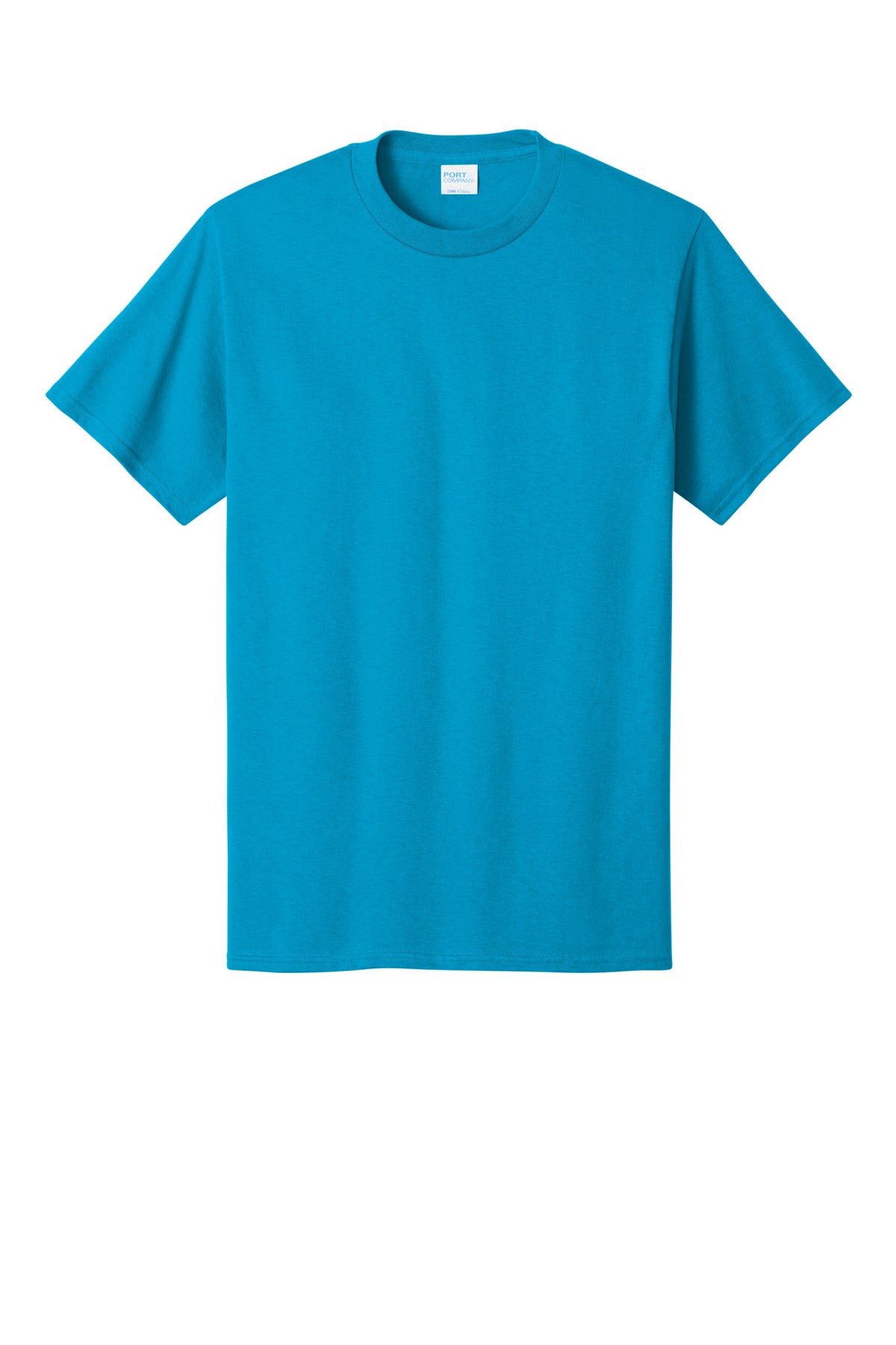 Port & Co Core Cotton Tee - Neon Blue