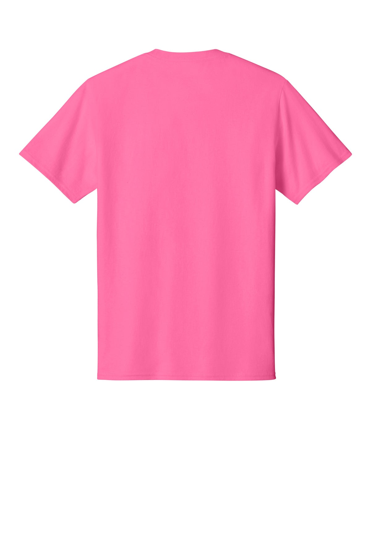 Port & Co Core Cotton Tee - Neon Pink