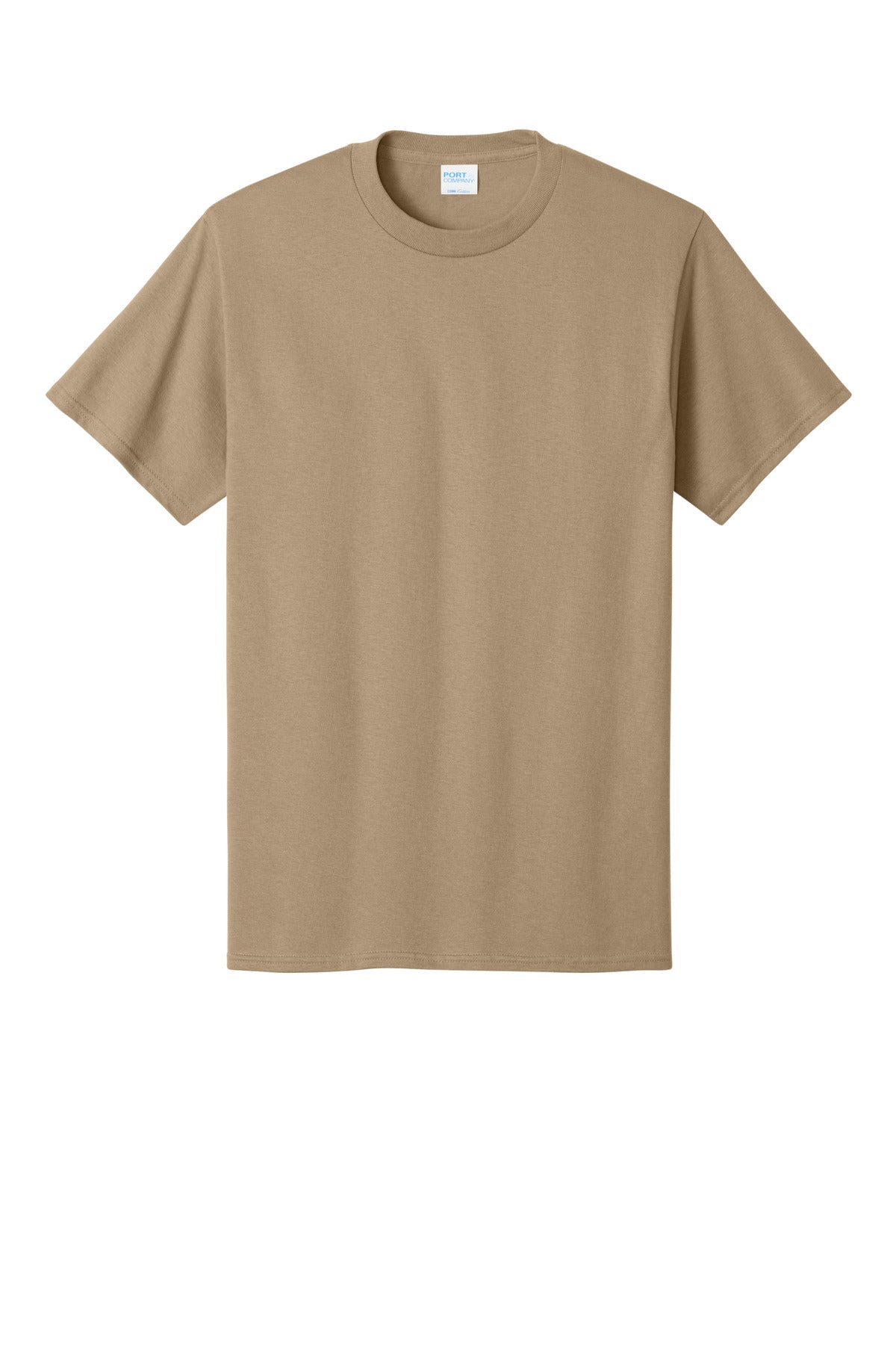 Port & Co Core Cotton Tee - Sand