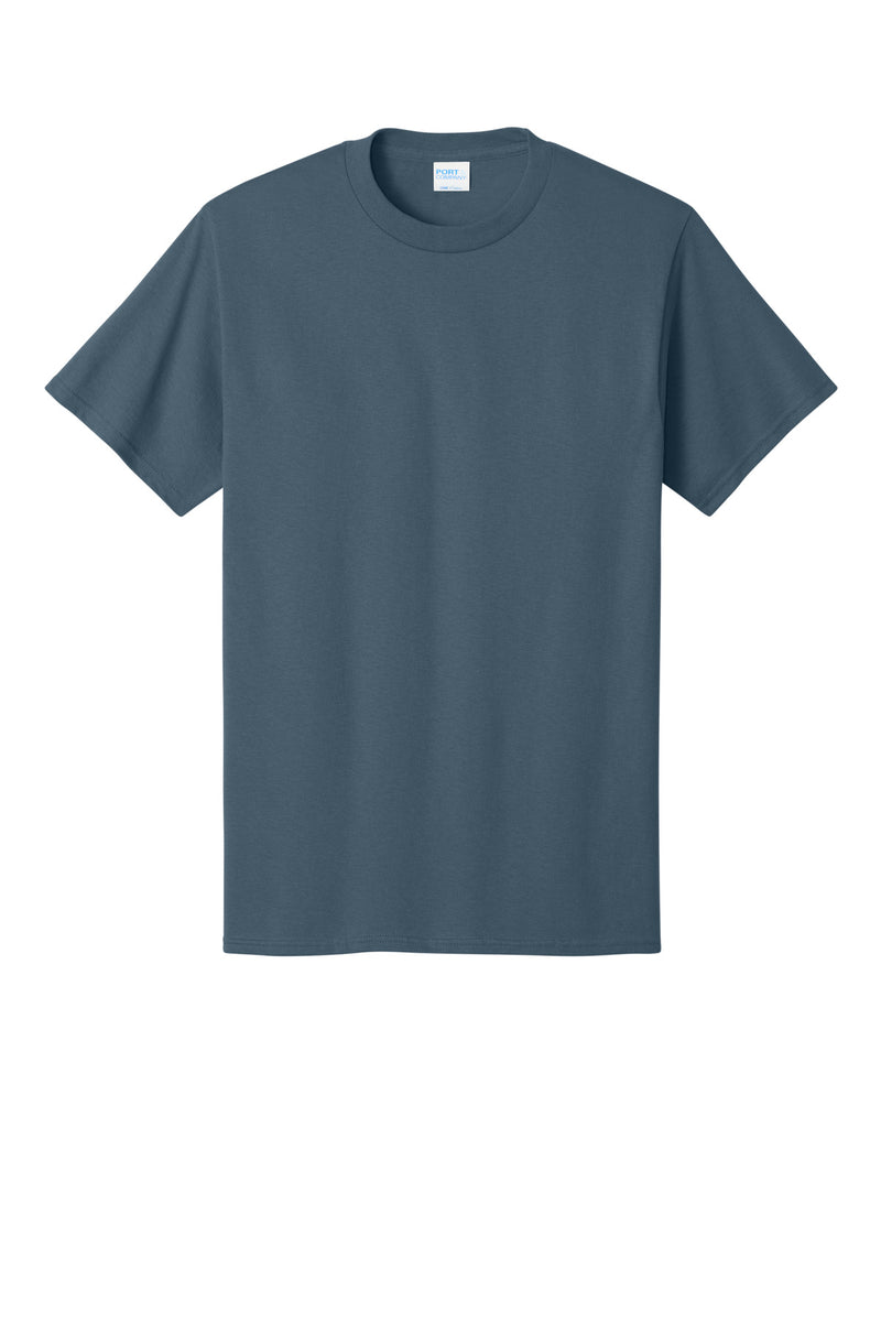 Port & Co Core Cotton Tee - Steel Blue