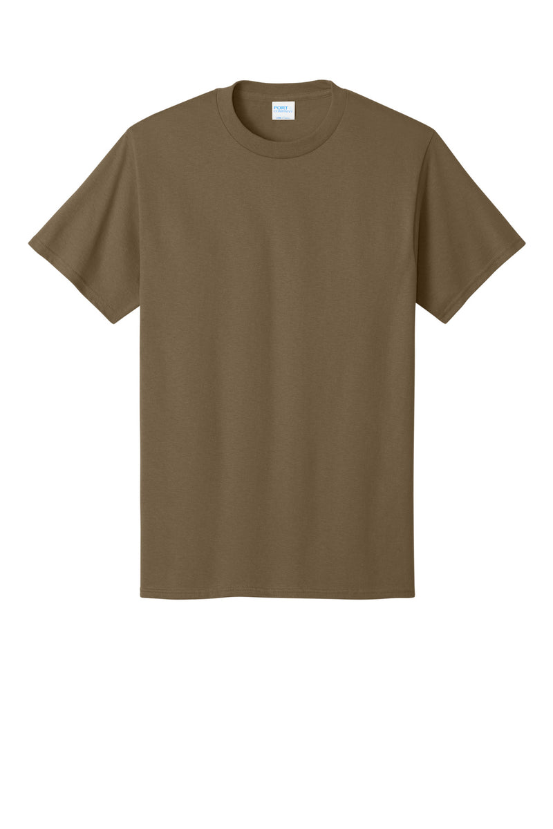 Port & Co Core Cotton Tee - Woodland Brown