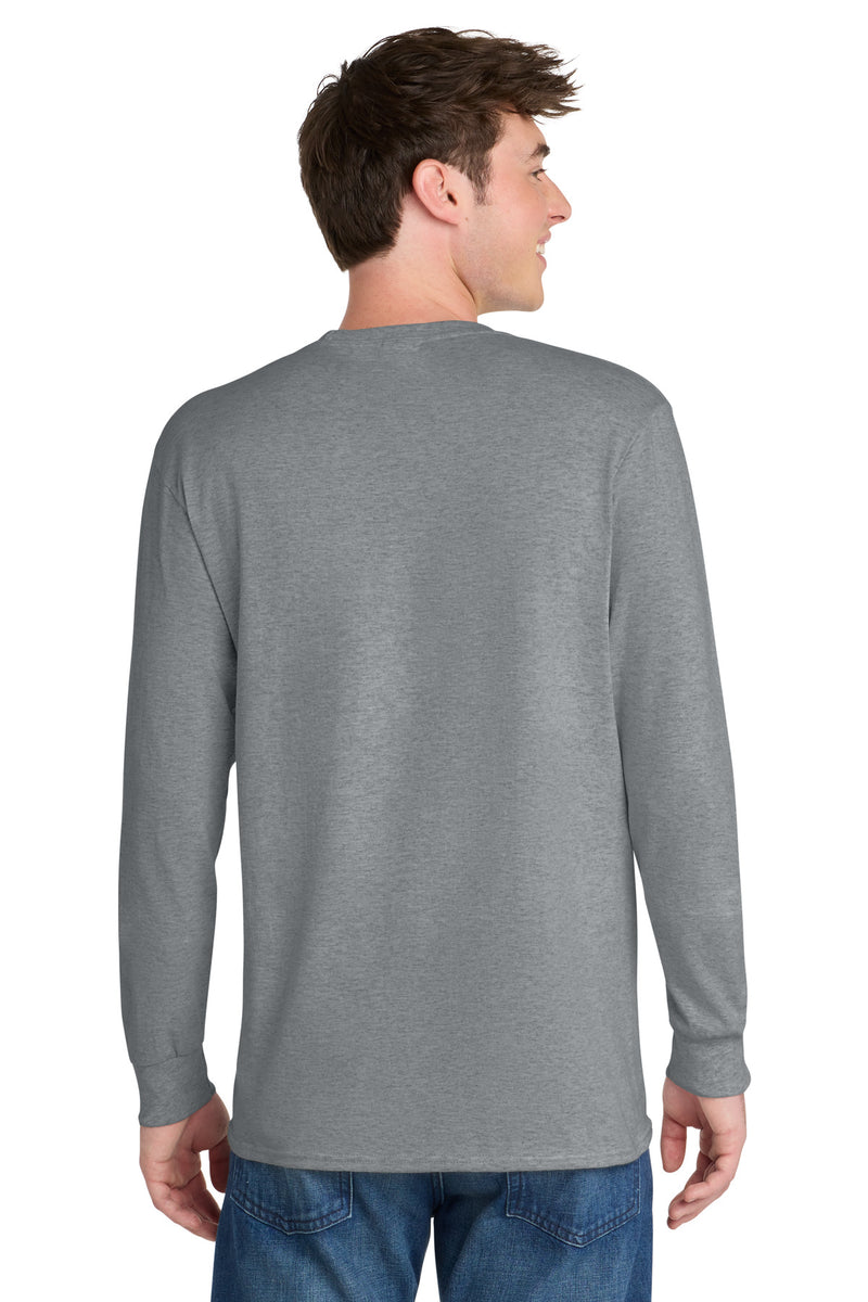 Port & Co Tall Long Sleeve Core Blend Tee - Athletic Heather