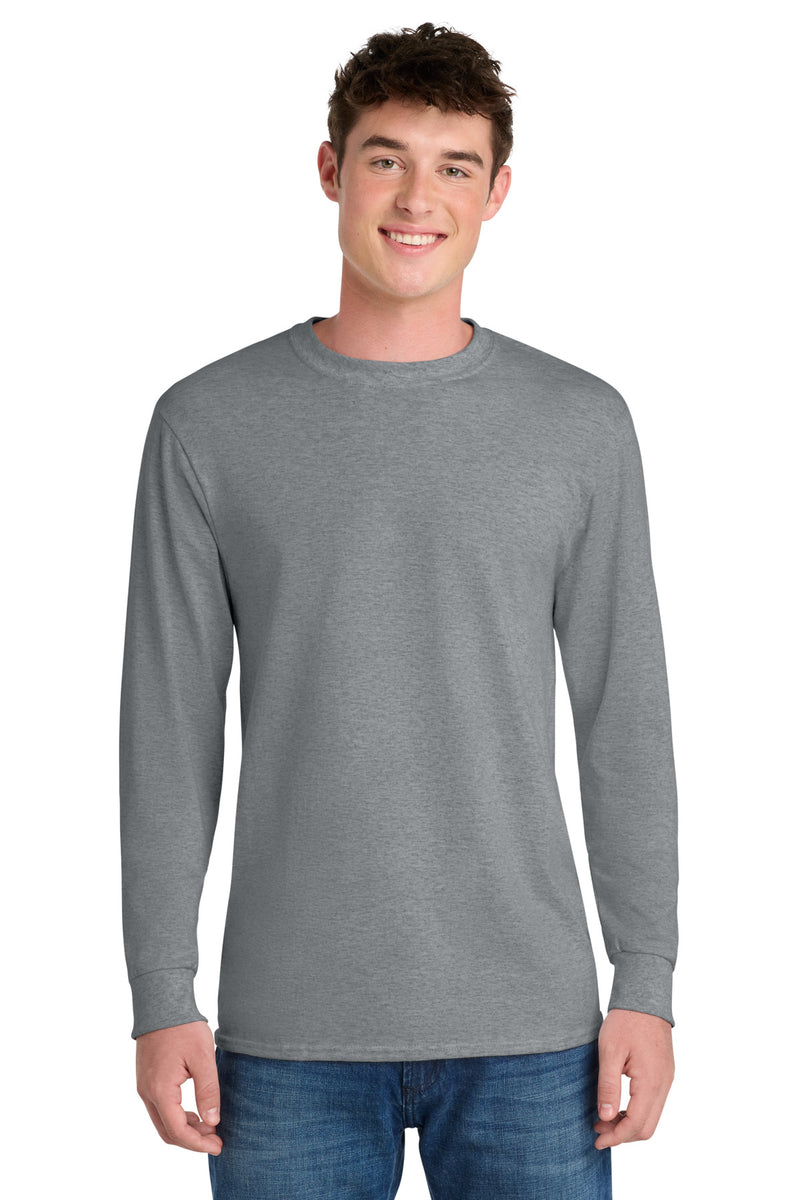 Port & Co Tall Long Sleeve Core Blend Tee - Athletic Heather