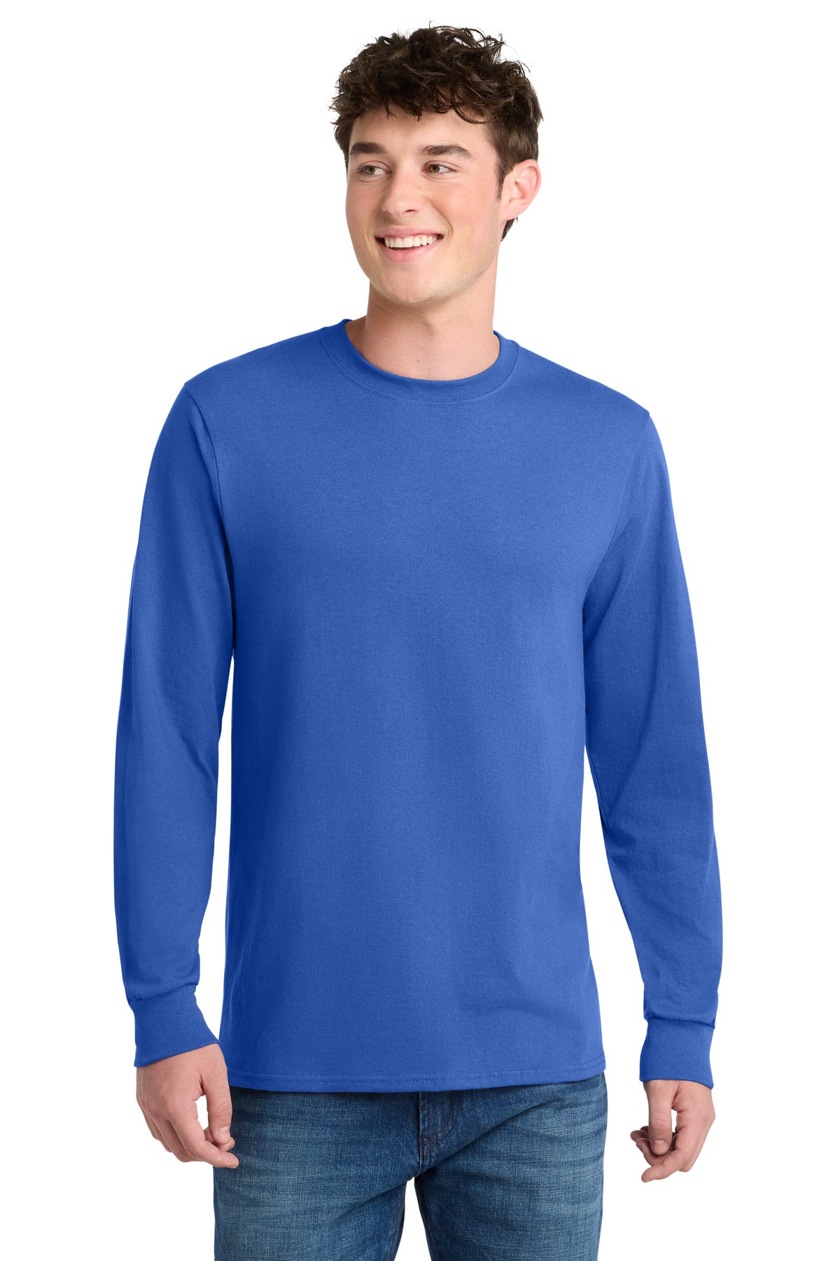 Port & Co Tall Long Sleeve Core Blend Tee - Royal