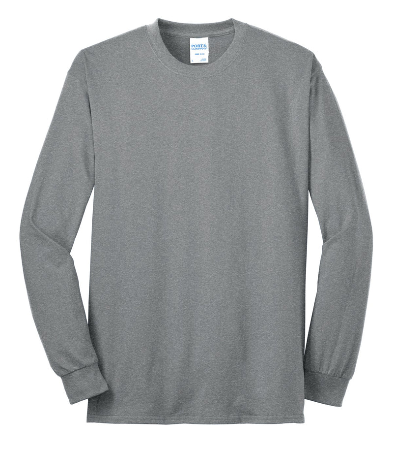 Port & Co Long Sleeve Core Blend Tee - Athletic Heather