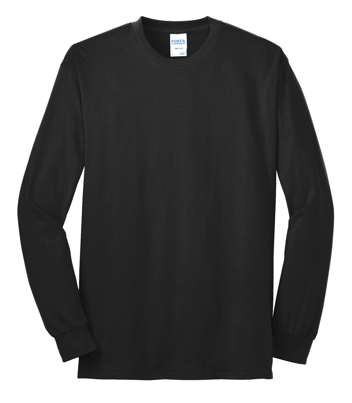 Port & Co Long Sleeve Core Blend Tee - Jet Black
