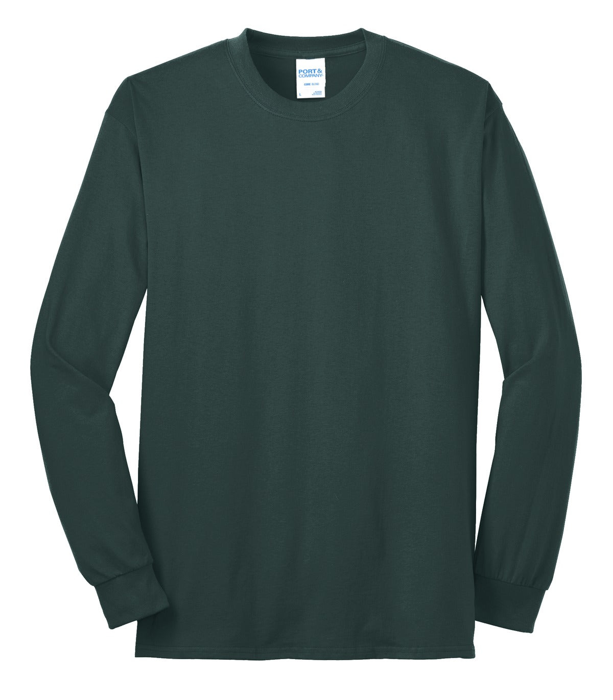Port & Co Long Sleeve Core Blend Tee - Dark Green