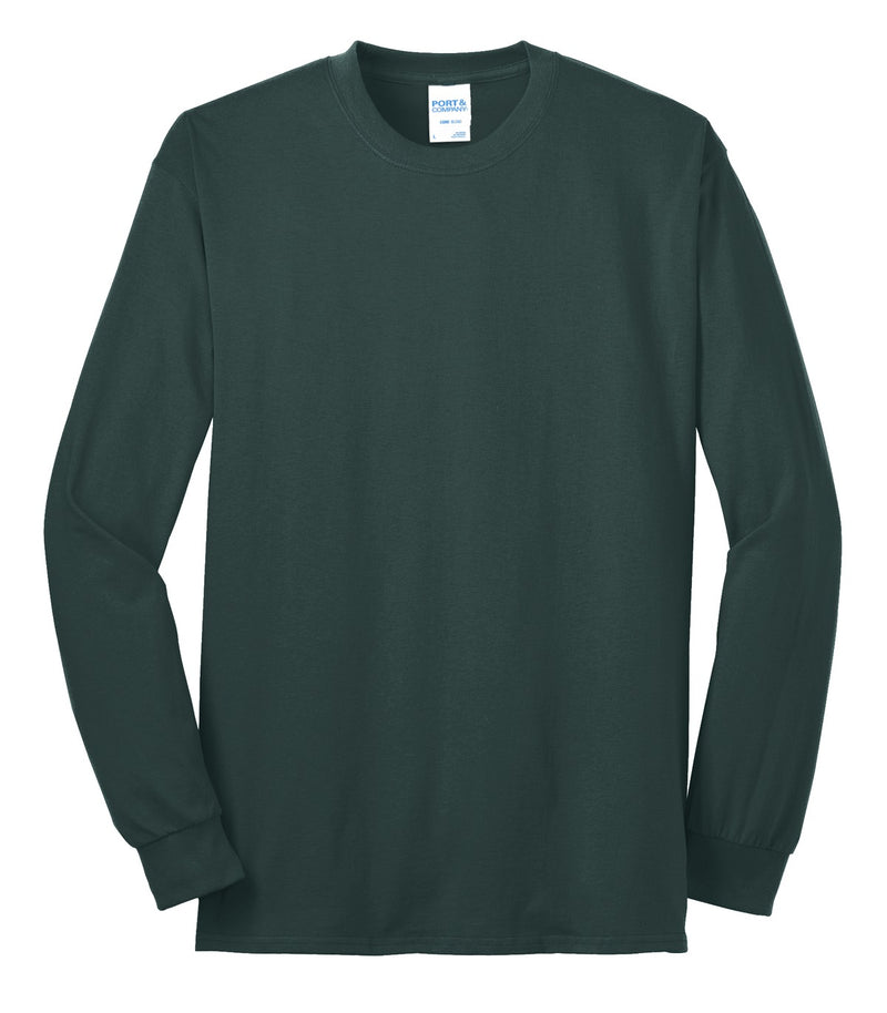 Port & Co Long Sleeve Core Blend Tee - Dark Green