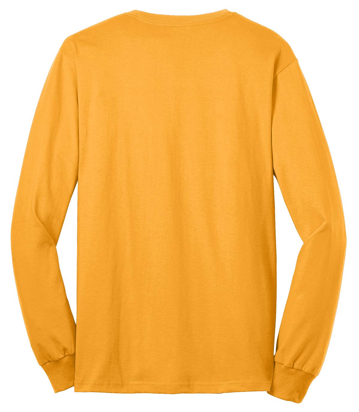 Port & Co Long Sleeve Core Blend Tee - Gold