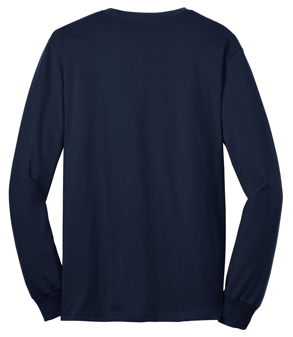 Port & Co Long Sleeve Core Blend Tee - Navy
