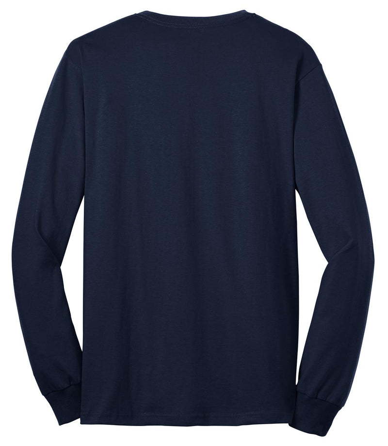 Port & Co Long Sleeve Core Blend Tee - Navy