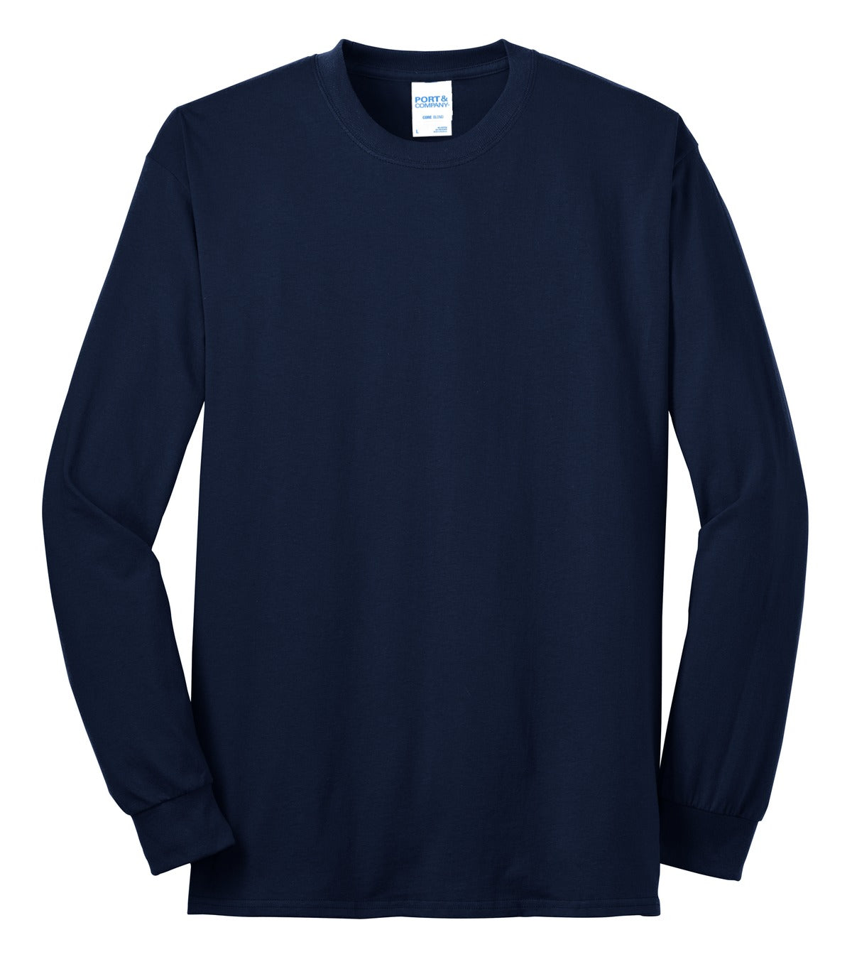 Port & Co Long Sleeve Core Blend Tee - Navy