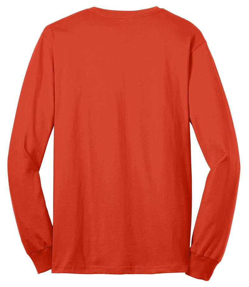 Port & Co Long Sleeve Core Blend Tee - Orange