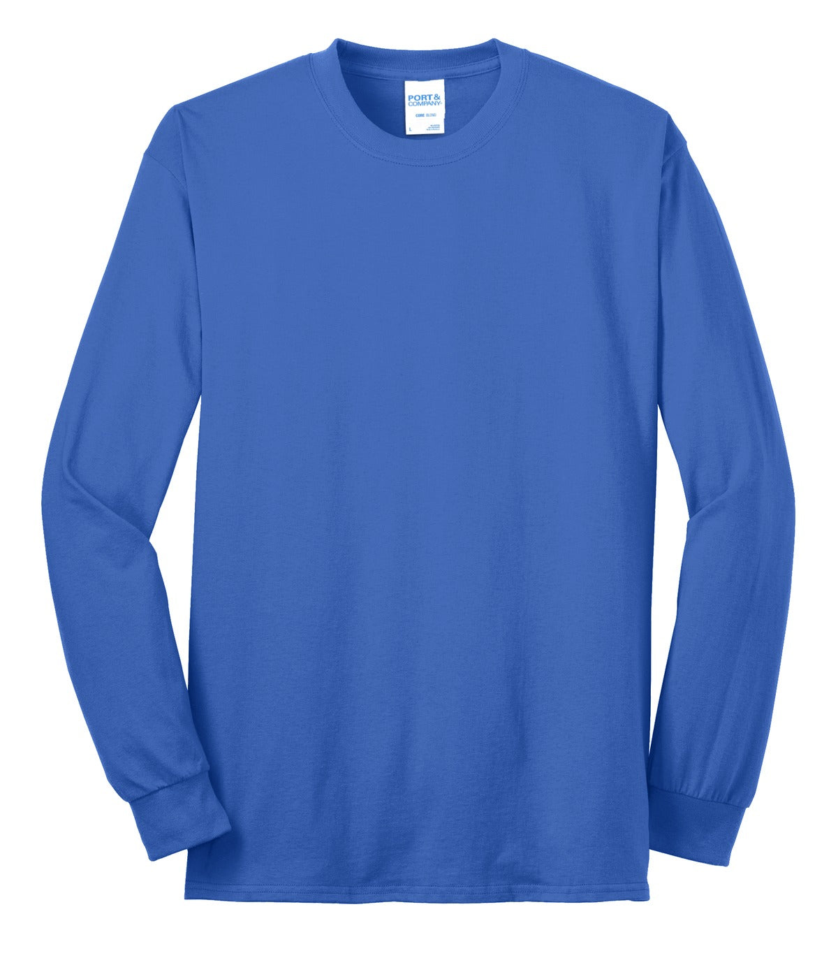 Port & Co Long Sleeve Core Blend Tee - Royal