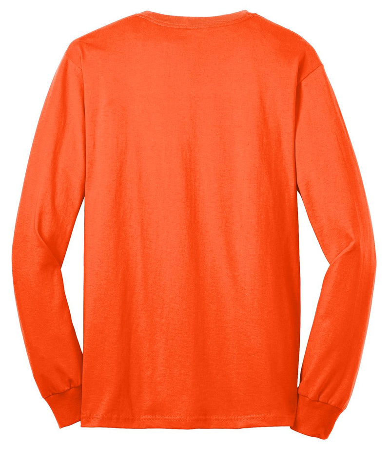 Port & Co Long Sleeve Core Blend Tee - Safety Orange