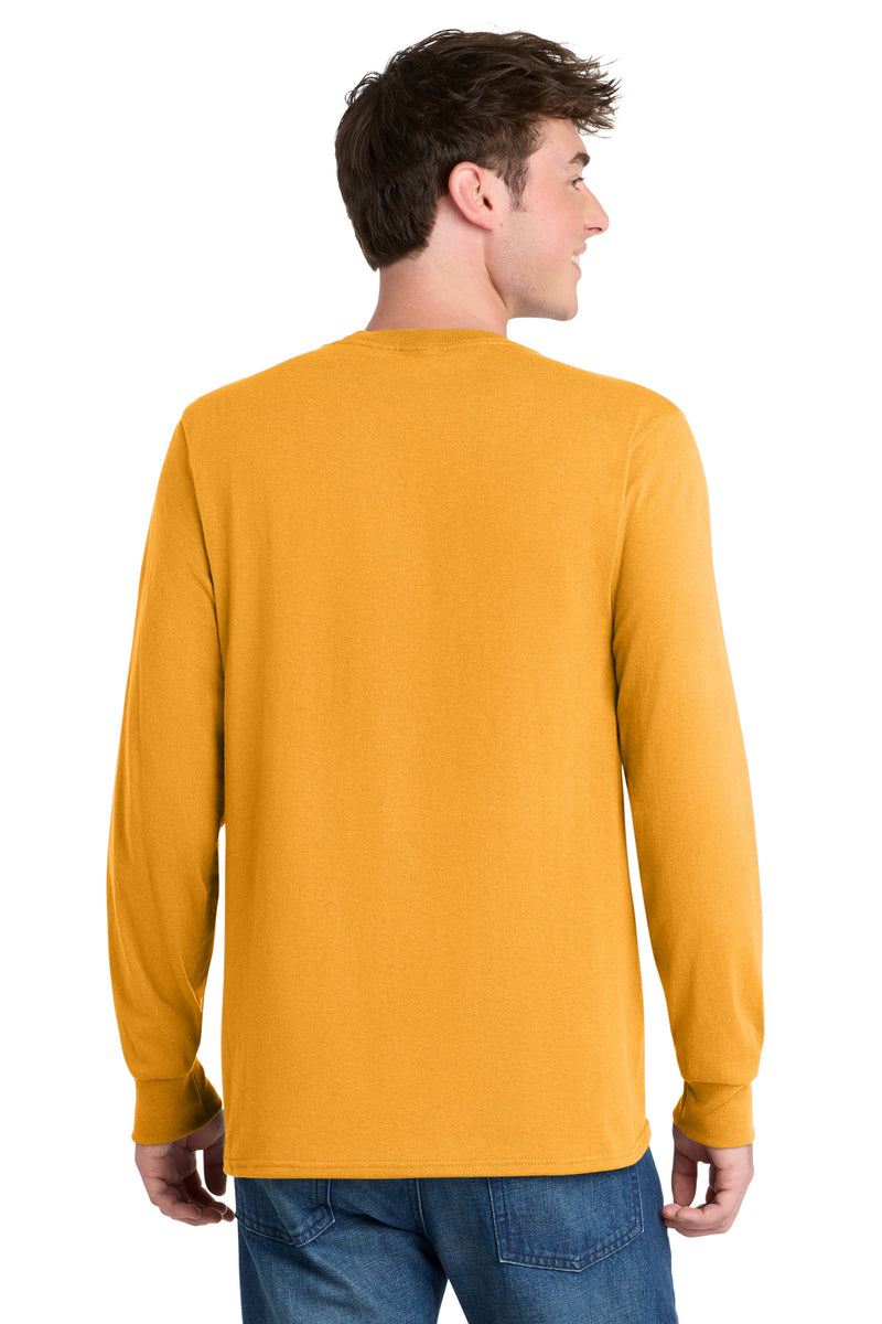 Port & Co Long Sleeve Core Blend Tee - Gold