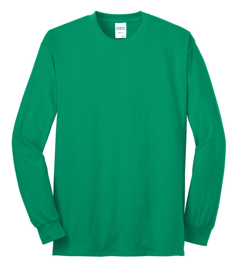 Port & Co Long Sleeve Core Blend Tee - Kelly