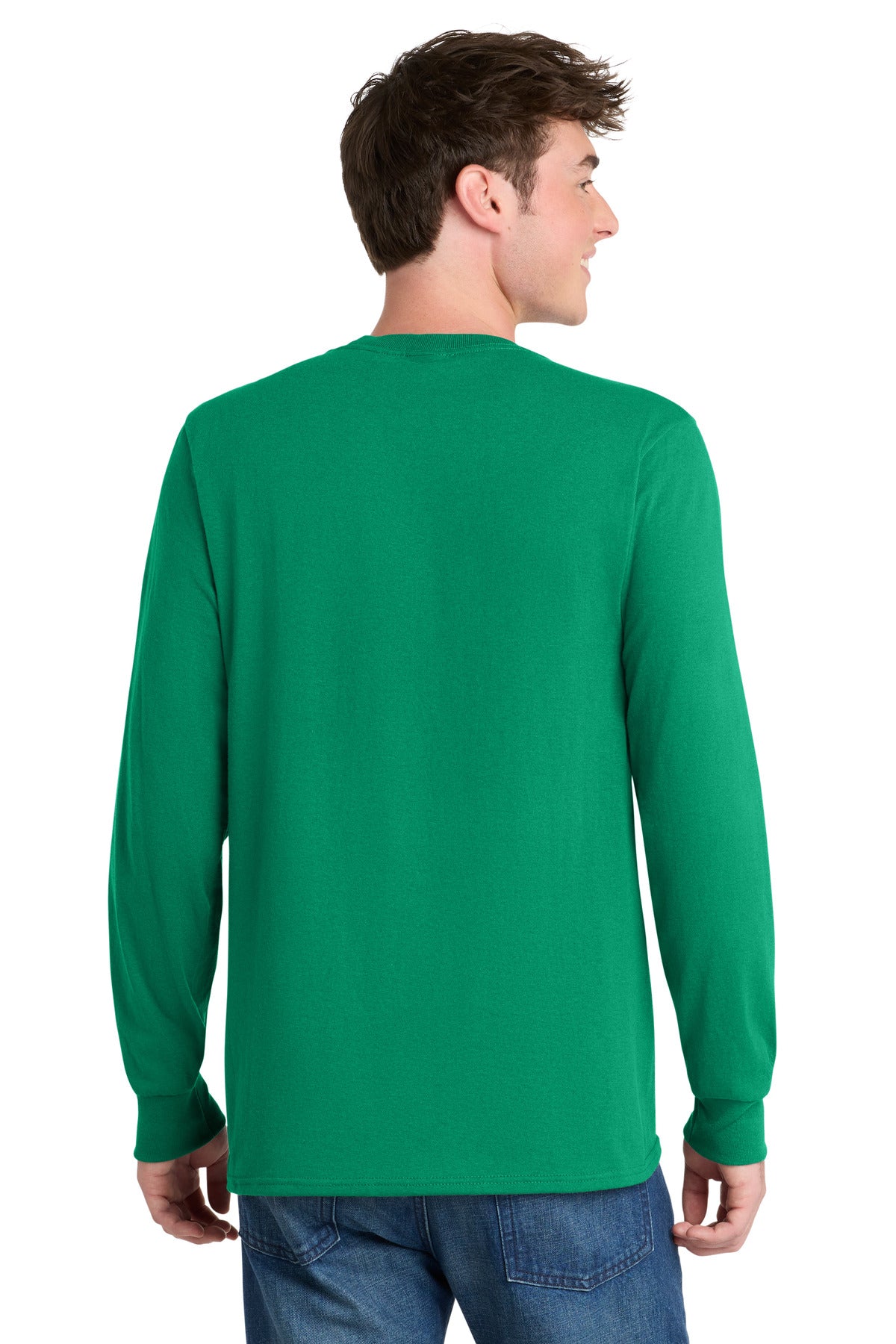 Port & Co Long Sleeve Core Blend Tee - Kelly