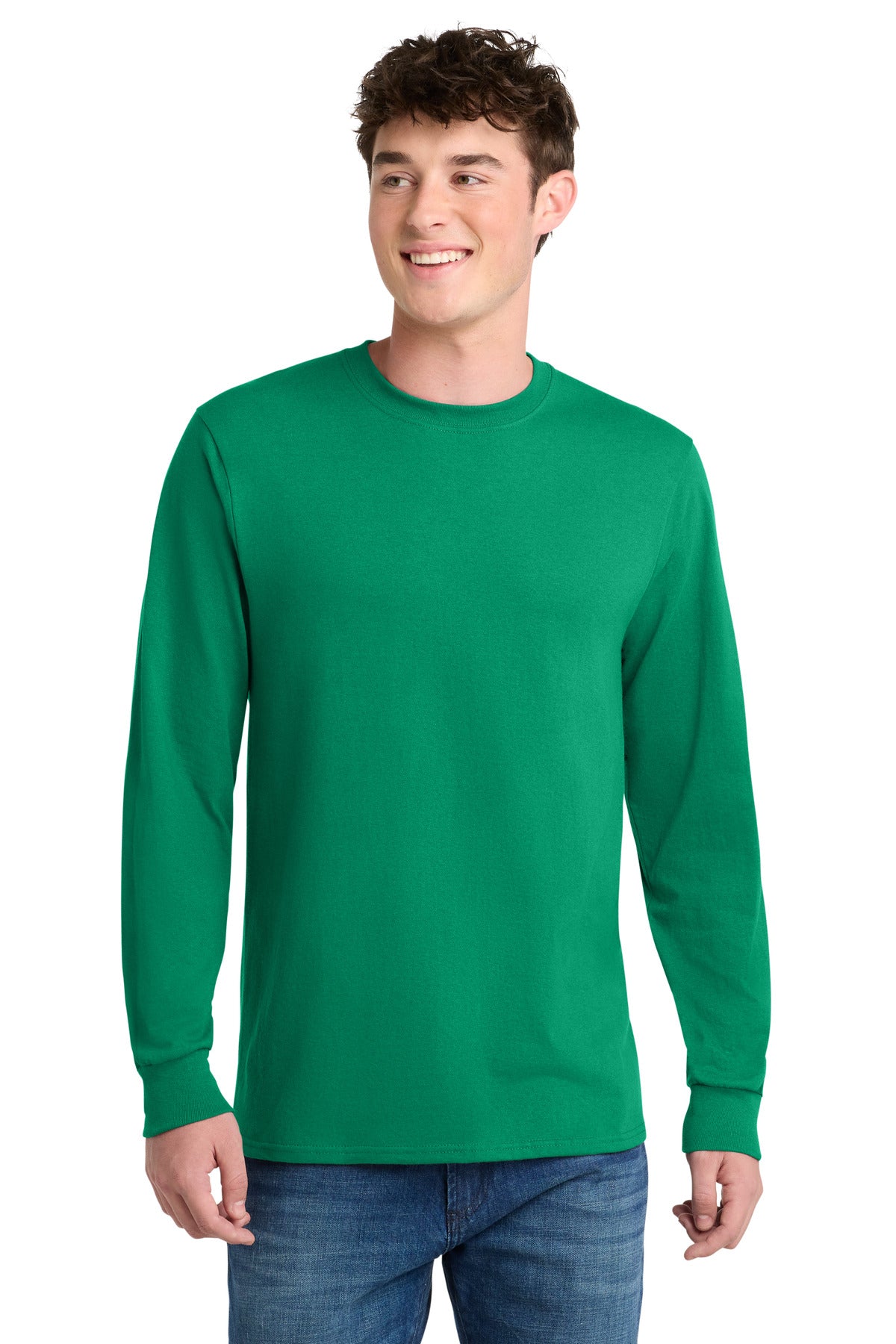Port & Co Long Sleeve Core Blend Tee - Kelly