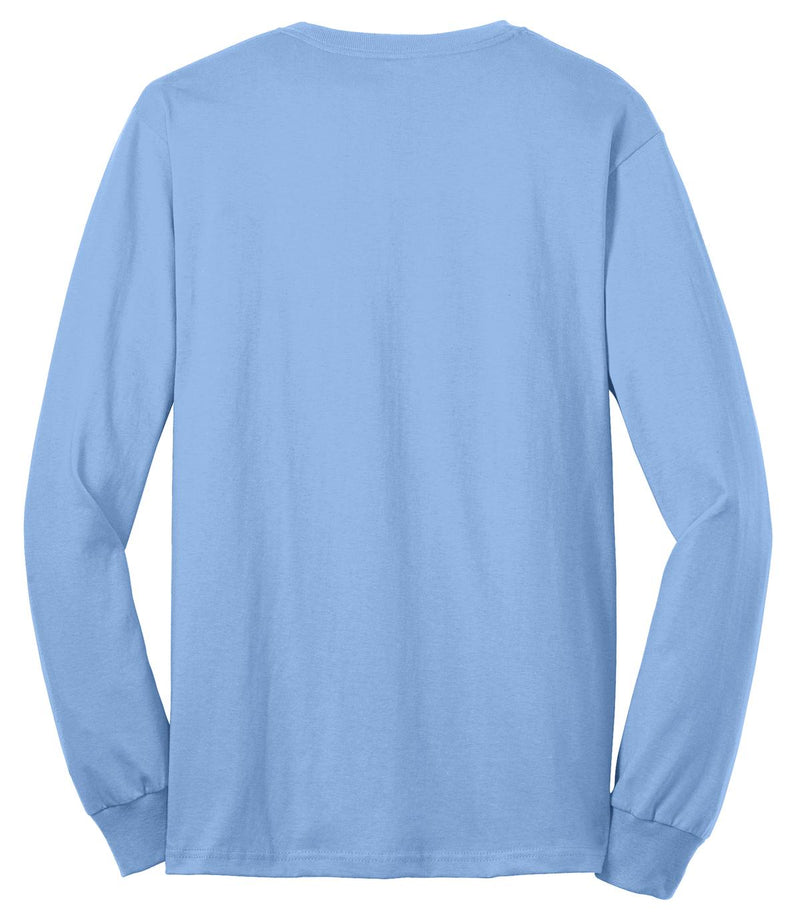Port & Co Long Sleeve Core Blend Tee - Light Blue