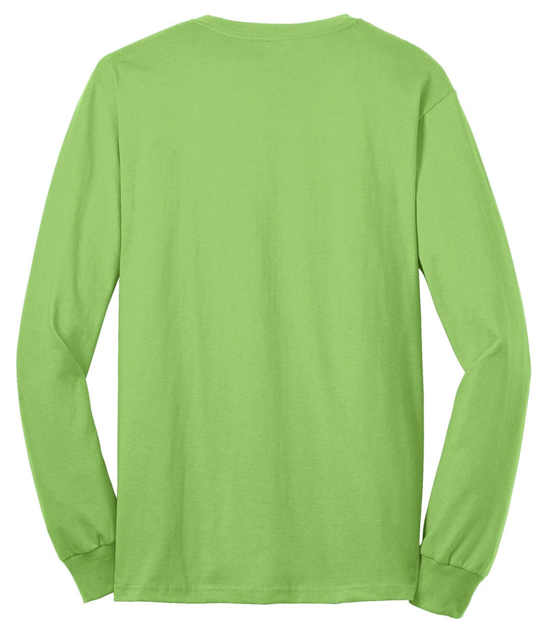Port & Co Tall Long Sleeve Core Blend Tee - Lime