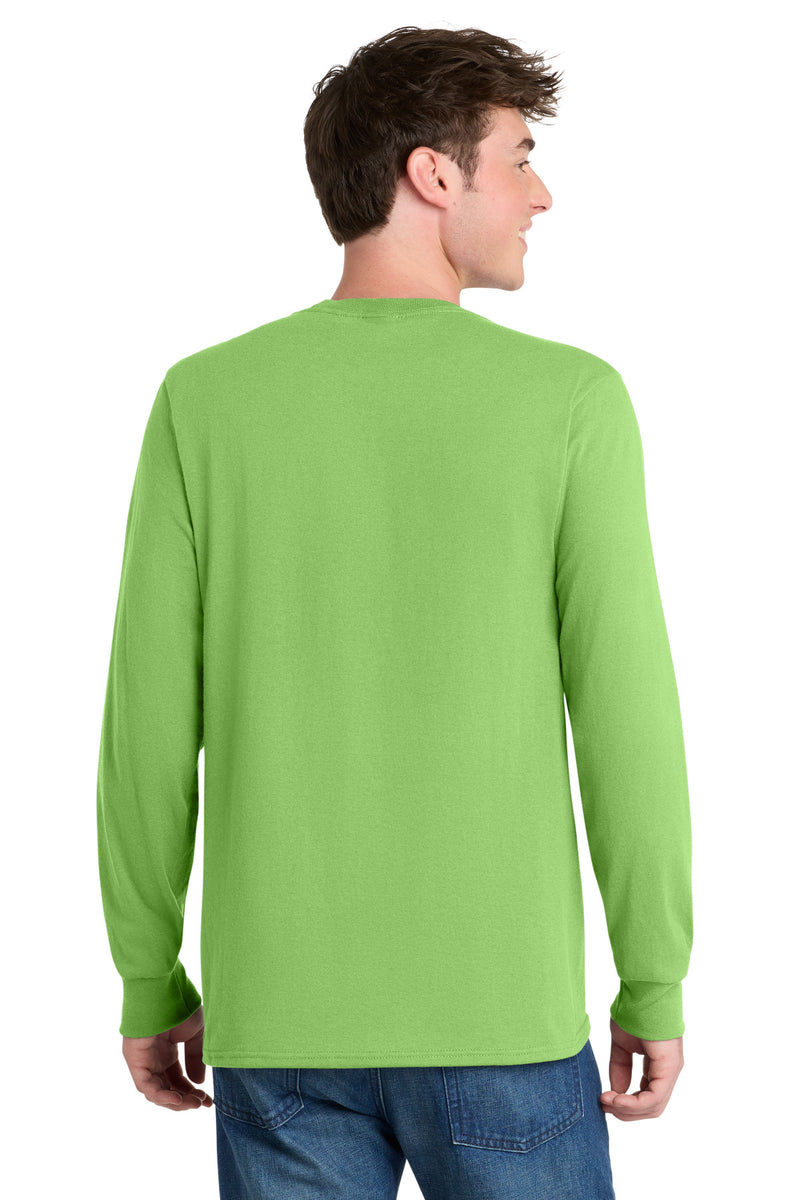 Port & Co Long Sleeve Core Blend Tee - Lime