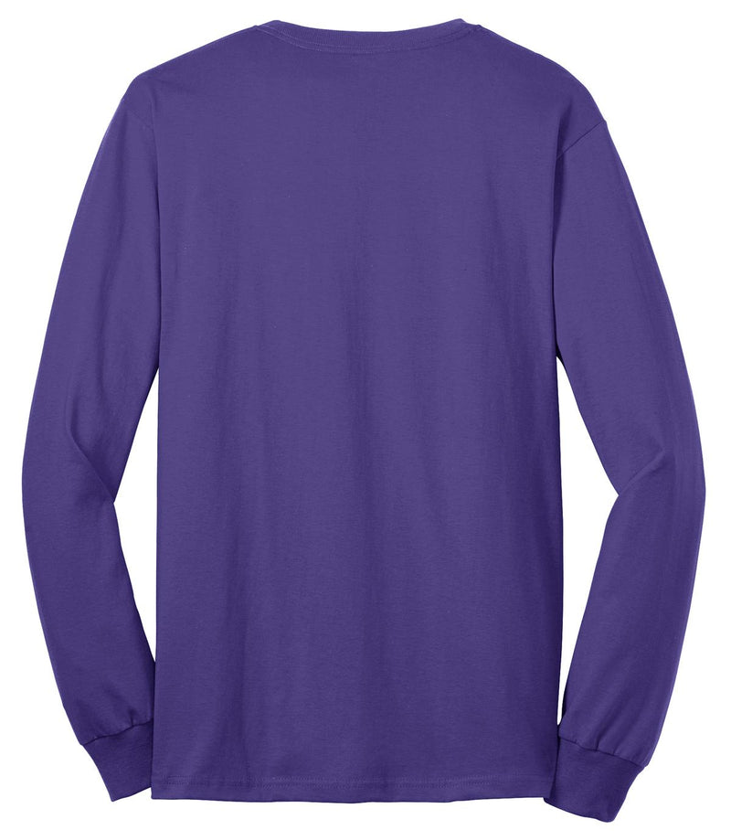 Port & Co Long Sleeve Core Blend Tee - Purple