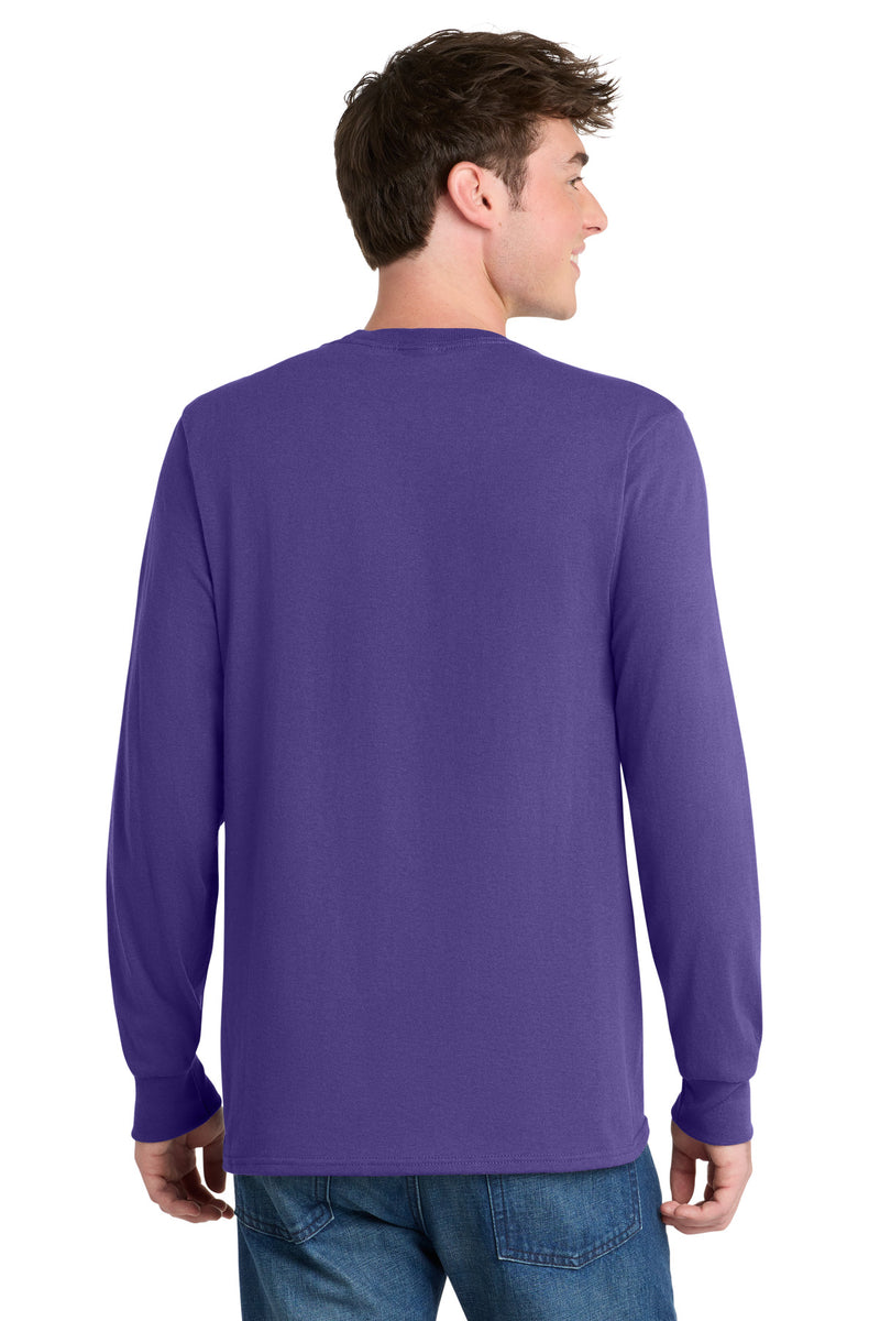 Port & Co Long Sleeve Core Blend Tee - Purple