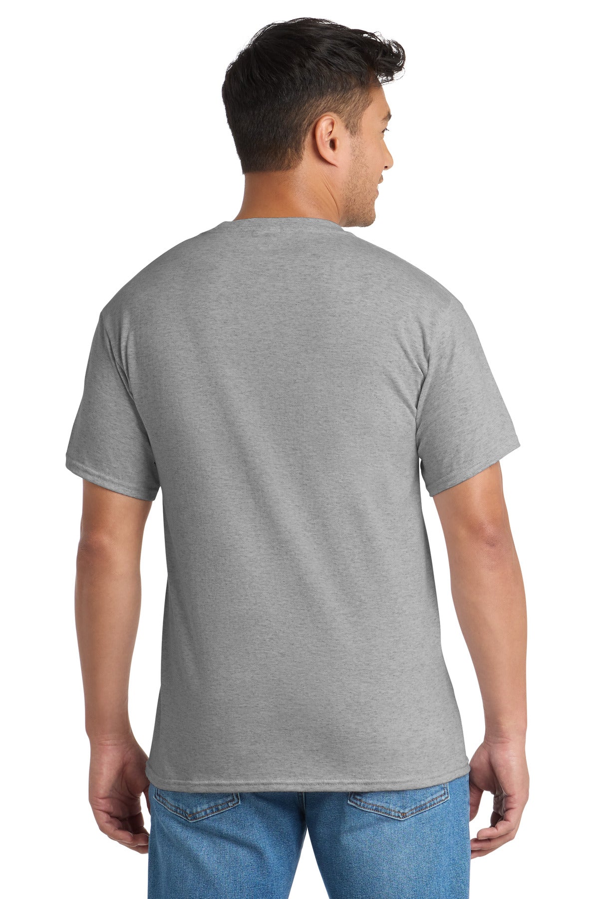 Port & Co Tall Core Blend Pocket Tee - Athletic Heather