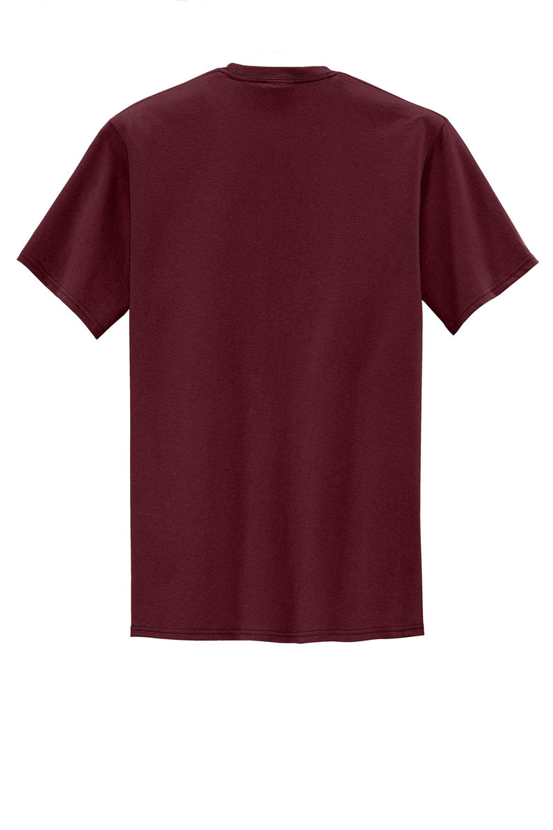 Port & Co Tall Core Blend Pocket Tee - Athletic Maroon
