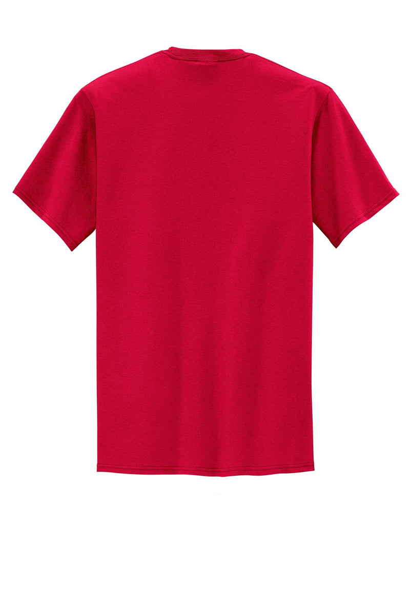 Port & Co Tall Core Blend Pocket Tee - Red