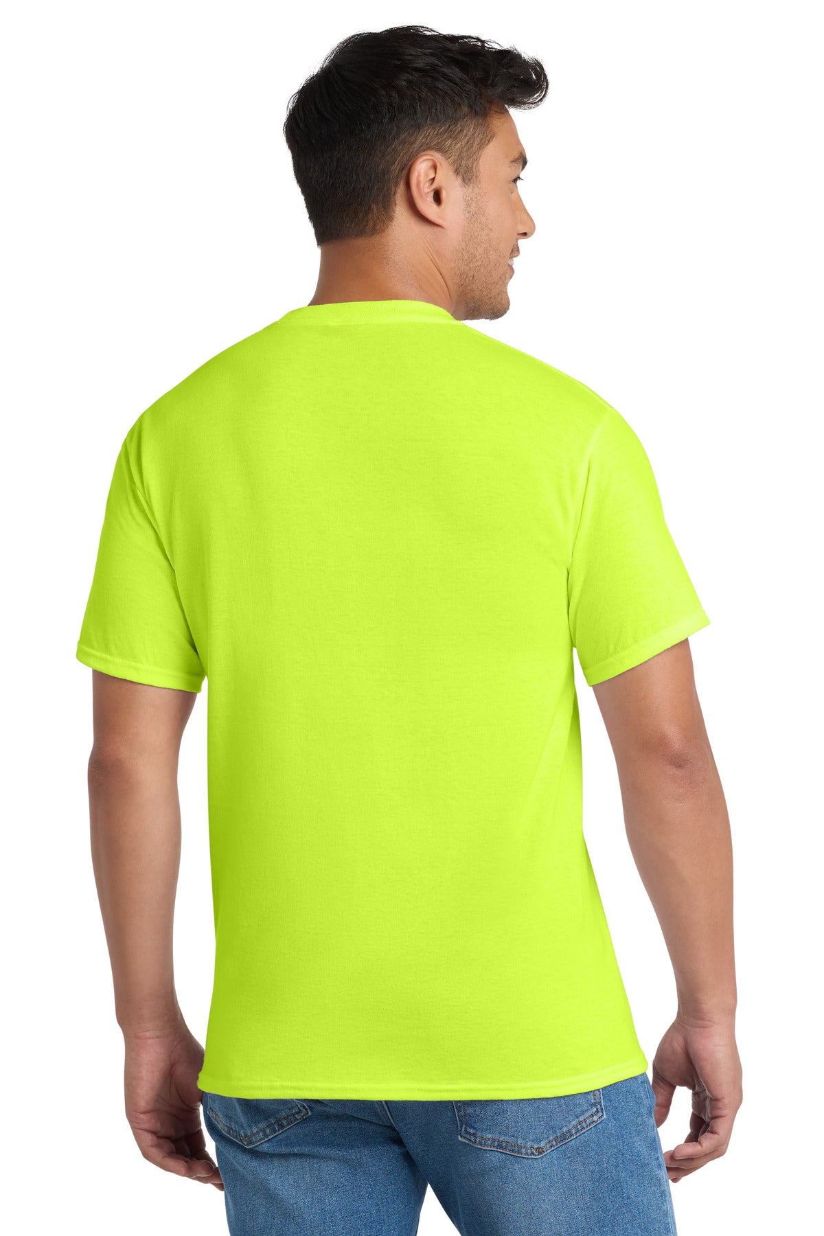 Port & Co Tall Core Blend Pocket Tee - Safety Green